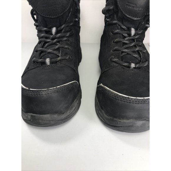 Men's Black FOOTRESTS XT METATARSAL GUARD NANO TOE 6" WORK BOOT US 5 M Shoes - Picture 4 of 12